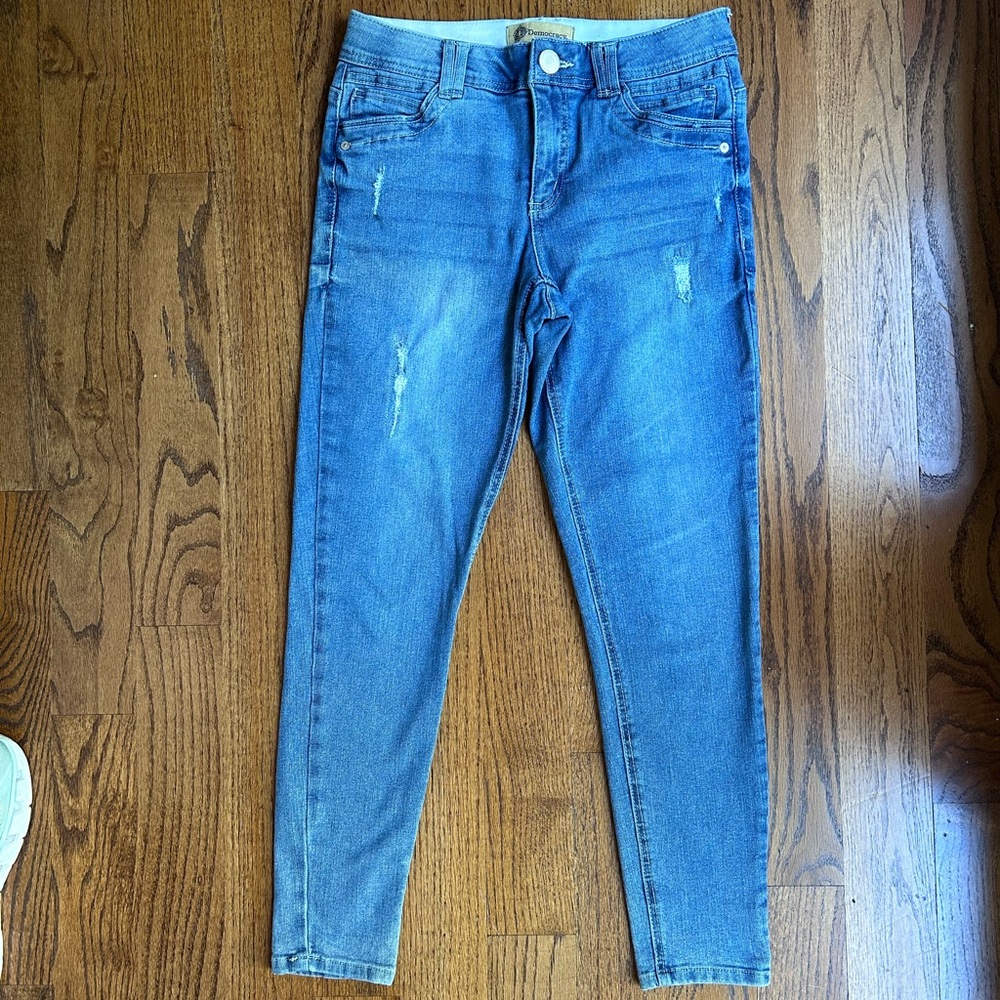 DEMOCRACY JEANS AB
TECHNOLOGY WOMEN'S SKINNY DISTRESSED DENIM PANTS SIZE 6 - Picture 3 of 10